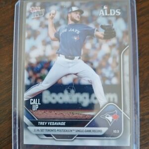 Topps Trey Yseavage Card - Blue & White